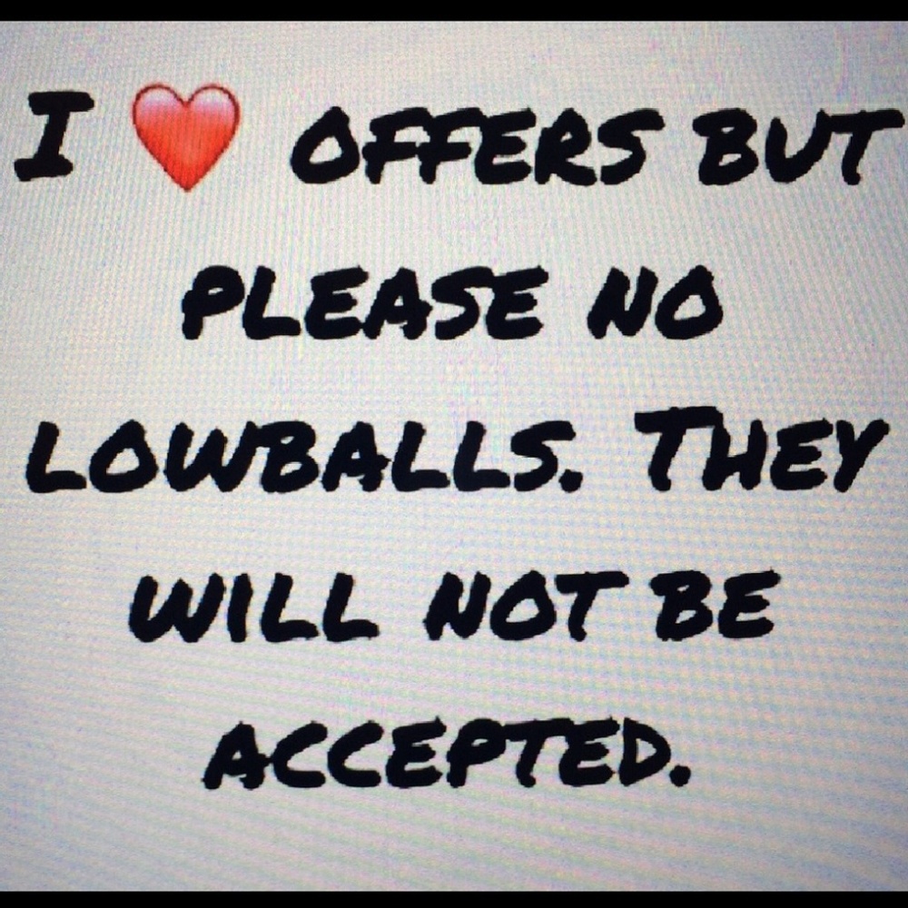 Offers gladly entertained but no "lowballing"
